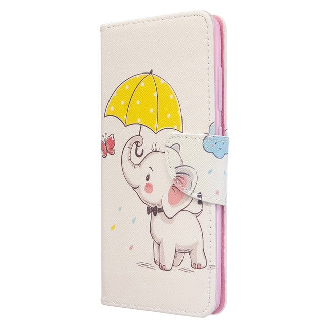 Colored Drawing Pattern Horizontal Flip Leather Case with Holder & Card Slots & Wallet, For Galaxy A51, For Galaxy S20