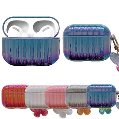 Estuche para auriculares de PC chapado en color con cierre de mariposa, para AirPods 1/2, para AirPods Pro