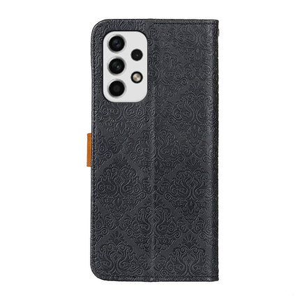 European Floral Embossed Flip Leather Phone Case, For Samsung Galaxy A23 4G