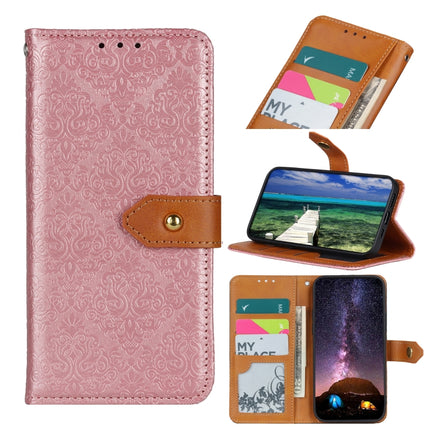European Floral Embossed Flip Leather Phone Case, For Samsung Galaxy A23 4G