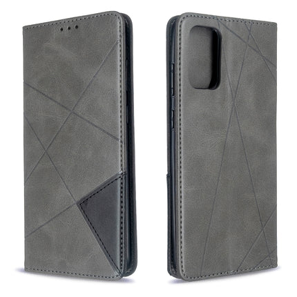 Rhombus Texture Horizontal Flip Magnetic Leather Case with Holder & Card Slots, For Galaxy S20, For Galaxy A71, For Galaxy S20+, For Galaxy S20 Ultra, For Xiaomi CC9 Pro