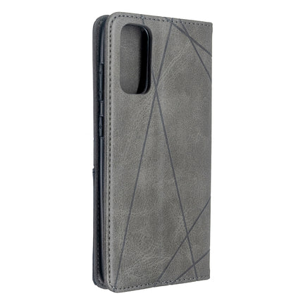 Rhombus Texture Horizontal Flip Magnetic Leather Case with Holder & Card Slots, For Galaxy S20, For Galaxy A71, For Galaxy S20+, For Galaxy S20 Ultra, For Xiaomi CC9 Pro