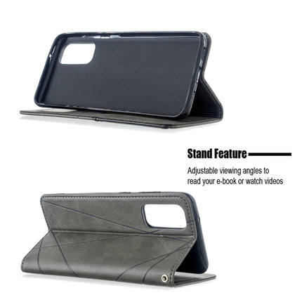 Rhombus Texture Horizontal Flip Magnetic Leather Case with Holder & Card Slots, For Galaxy S20, For Galaxy A71, For Galaxy S20+, For Galaxy S20 Ultra, For Xiaomi CC9 Pro