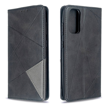 Rhombus Texture Horizontal Flip Magnetic Leather Case with Holder & Card Slots, For Galaxy S20, For Galaxy A71, For Galaxy S20+, For Galaxy S20 Ultra, For Xiaomi CC9 Pro
