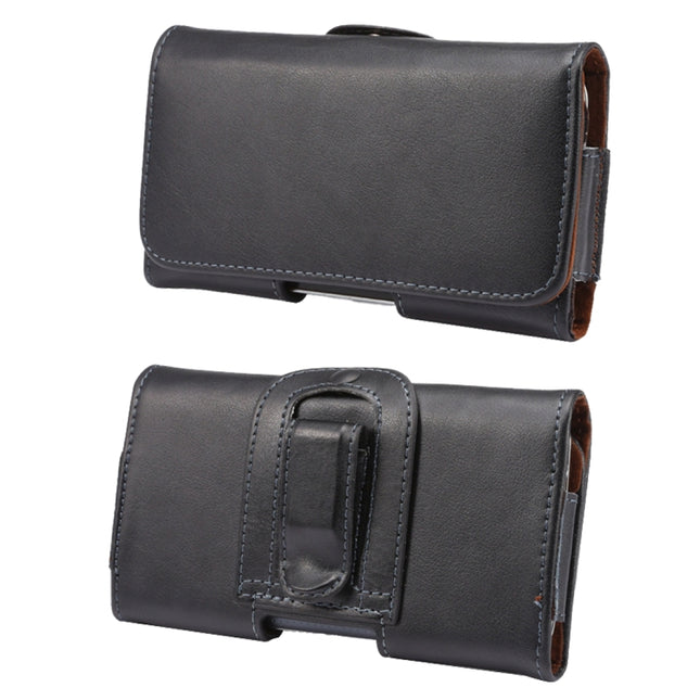 Genuine Leather 100 Textures Waist Hanging Phone Case, For 6.7-6.9 inch Phone