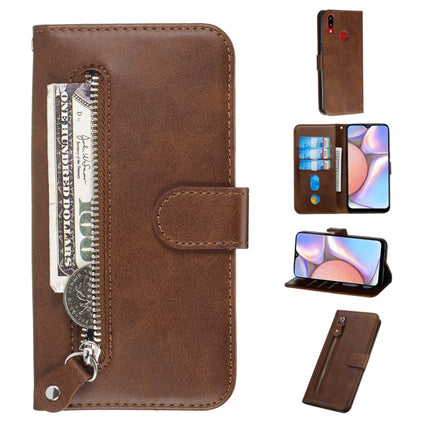 Fashion Calf Texture Zipper Horizontal Flip PU Leather Case, with Holder & Card Slots & Wallet, For Xiaomi Redmi Note 8, For Xiaomi Redmi Note 8 Pro, For Galaxy A10s, For Galaxy A20s