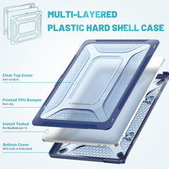 PC + TPU Honeycomb Laptop-Schutzhülle, für MacBook Pro 13,3 Zoll A2338 / A2289 / A2251 (2020), für MacBook Pro 16 Zoll A2141