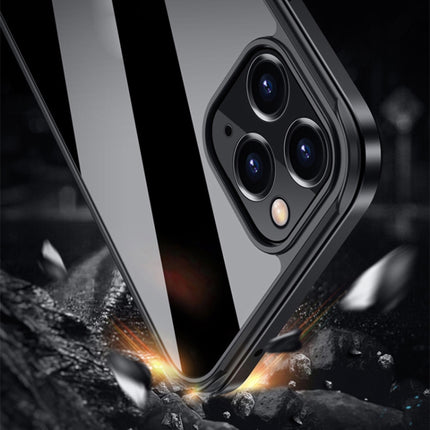 SULADA Metal Frame + Nano Glass + TPU Phone Case, For iPhone 13 mini, For iPhone 13, For iPhone 13 Pro