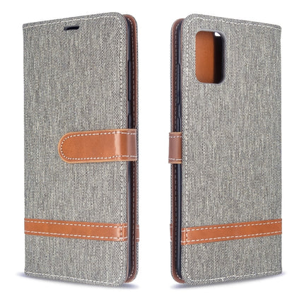 Color Matching Denim Texture Horizontal Flip PU Leather Case with Holder & Card Slots & Wallet & Lanyard, For Galaxy S20, For Galaxy A51