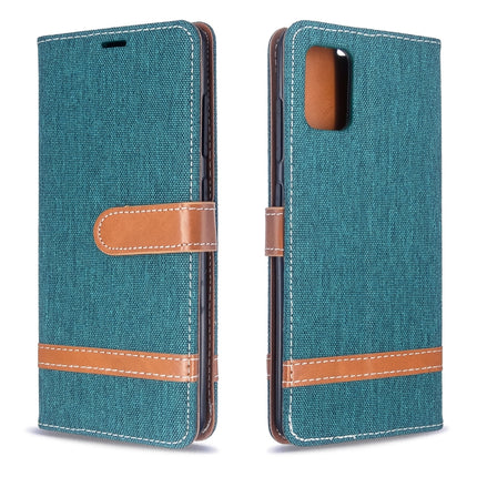 Color Matching Denim Texture Horizontal Flip PU Leather Case with Holder & Card Slots & Wallet & Lanyard, For Galaxy S20, For Galaxy A51