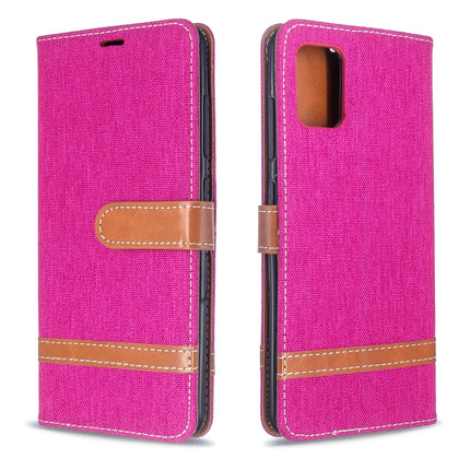 Color Matching Denim Texture Horizontal Flip PU Leather Case with Holder & Card Slots & Wallet & Lanyard, For Galaxy S20, For Galaxy A51