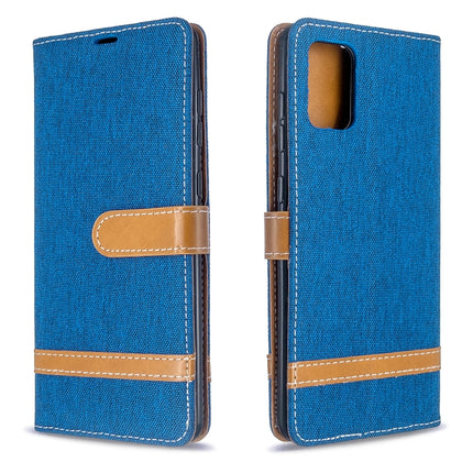 Color Matching Denim Texture Horizontal Flip PU Leather Case with Holder & Card Slots & Wallet & Lanyard, For Galaxy S20 Ultra, For Galaxy A71