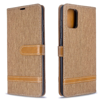 Color Matching Denim Texture Horizontal Flip PU Leather Case with Holder & Card Slots & Wallet & Lanyard, For Galaxy S20 Ultra, For Galaxy A71
