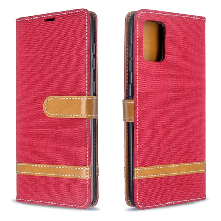 Color Matching Denim Texture Horizontal Flip PU Leather Case with Holder & Card Slots & Wallet & Lanyard, For Galaxy S20 Ultra, For Galaxy A71