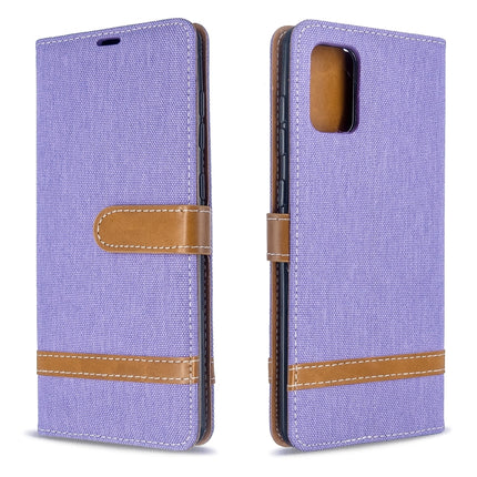 Color Matching Denim Texture Horizontal Flip PU Leather Case with Holder & Card Slots & Wallet & Lanyard, For Galaxy S20 Ultra, For Galaxy A71