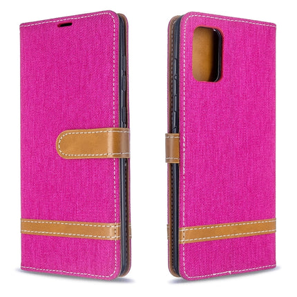 Color Matching Denim Texture Horizontal Flip PU Leather Case with Holder & Card Slots & Wallet & Lanyard, For Galaxy S20 Ultra, For Galaxy A71