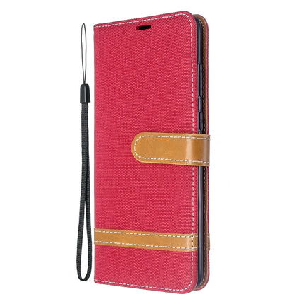 Color Matching Denim Texture Horizontal Flip PU Leather Case with Holder & Card Slots & Wallet & Lanyard, For Galaxy S20+