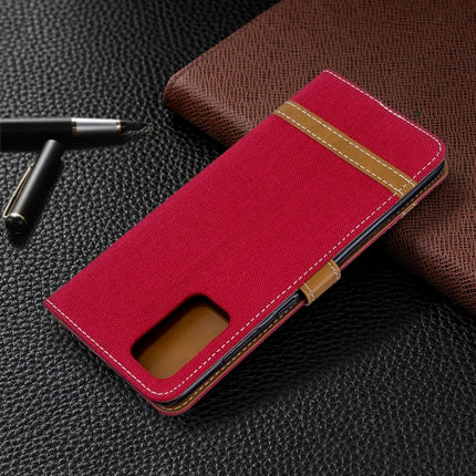 Color Matching Denim Texture Horizontal Flip PU Leather Case with Holder & Card Slots & Wallet & Lanyard, For Galaxy S20+