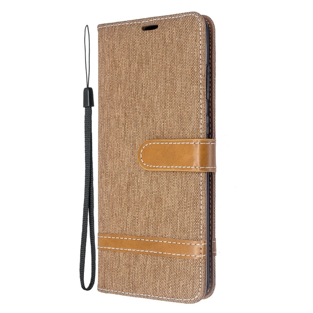 Color Matching Denim Texture Horizontal Flip PU Leather Case with Holder & Card Slots & Wallet & Lanyard, For Galaxy S20 Ultra, For Galaxy A71