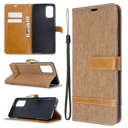 Color Matching Denim Texture Horizontal Flip PU Leather Case with Holder & Card Slots & Wallet & Lanyard, For Galaxy S20 Ultra, For Galaxy A71