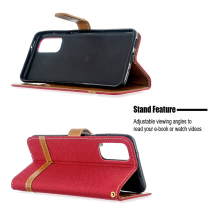 Color Matching Denim Texture Horizontal Flip PU Leather Case with Holder & Card Slots & Wallet & Lanyard, For Galaxy S20, For Galaxy A51