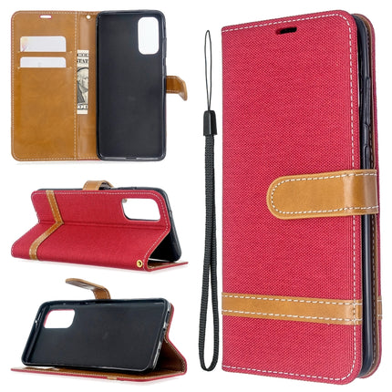 Color Matching Denim Texture Horizontal Flip PU Leather Case with Holder & Card Slots & Wallet & Lanyard, For Galaxy S20, For Galaxy A51
