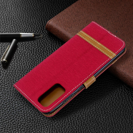 Color Matching Denim Texture Horizontal Flip PU Leather Case with Holder & Card Slots & Wallet & Lanyard, For Galaxy S20, For Galaxy A51
