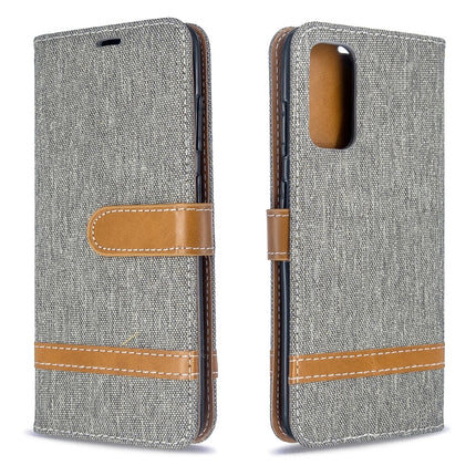 Color Matching Denim Texture Horizontal Flip PU Leather Case with Holder & Card Slots & Wallet & Lanyard, For Galaxy S20, For Galaxy A51
