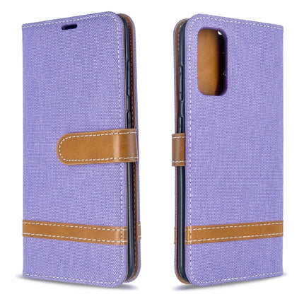 Color Matching Denim Texture Horizontal Flip PU Leather Case with Holder & Card Slots & Wallet & Lanyard, For Galaxy S20, For Galaxy A51