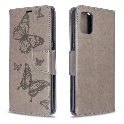 Embossing Two Butterflies Pattern Horizontal Flip PU Leather Case with Holder & Card Slot & Wallet & Lanyard, For Galaxy S20, For Galaxy S20+, For Galaxy A51, For Galaxy A71