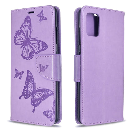 Embossing Two Butterflies Pattern Horizontal Flip PU Leather Case with Holder & Card Slot & Wallet & Lanyard, For Galaxy S20, For Galaxy S20+, For Galaxy A51, For Galaxy A71