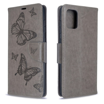 Embossing Two Butterflies Pattern Horizontal Flip PU Leather Case with Holder & Card Slot & Wallet & Lanyard, For Galaxy S20, For Galaxy S20+, For Galaxy A51, For Galaxy A71