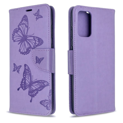 Embossing Two Butterflies Pattern Horizontal Flip PU Leather Case with Holder & Card Slot & Wallet & Lanyard, For Galaxy S20 Ultra
