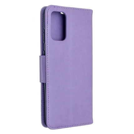 Embossing Two Butterflies Pattern Horizontal Flip PU Leather Case with Holder & Card Slot & Wallet & Lanyard, For Galaxy S20 Ultra