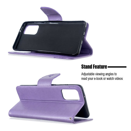 Embossing Two Butterflies Pattern Horizontal Flip PU Leather Case with Holder & Card Slot & Wallet & Lanyard, For Galaxy S20 Ultra