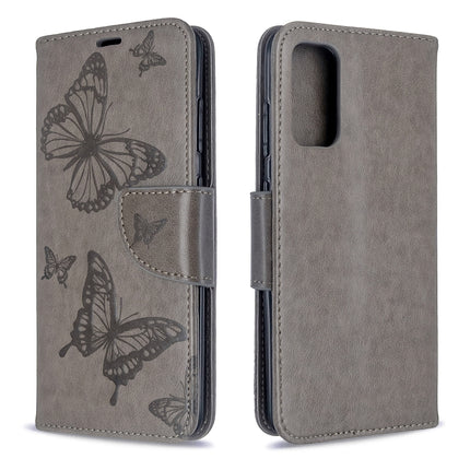 Embossing Two Butterflies Pattern Horizontal Flip PU Leather Case with Holder & Card Slot & Wallet & Lanyard, For Galaxy S20, For Galaxy S20+, For Galaxy A51, For Galaxy A71