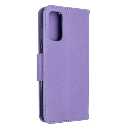 Embossing Two Butterflies Pattern Horizontal Flip PU Leather Case with Holder & Card Slot & Wallet & Lanyard, For Galaxy S20, For Galaxy S20+, For Galaxy A51, For Galaxy A71