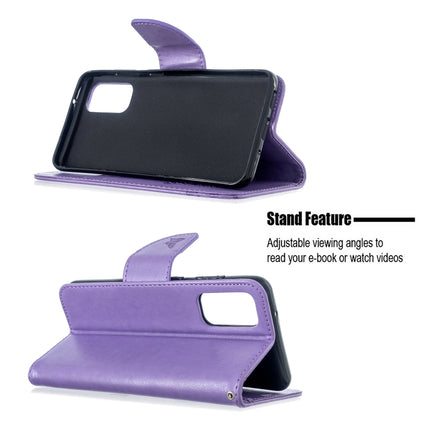 Embossing Two Butterflies Pattern Horizontal Flip PU Leather Case with Holder & Card Slot & Wallet & Lanyard, For Galaxy S20, For Galaxy S20+, For Galaxy A51, For Galaxy A71