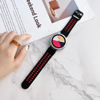 For Samsung Galaxy Watch4 40mm / Black Red