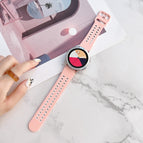 For Samsung Galaxy Watch4 44mm / Pink White