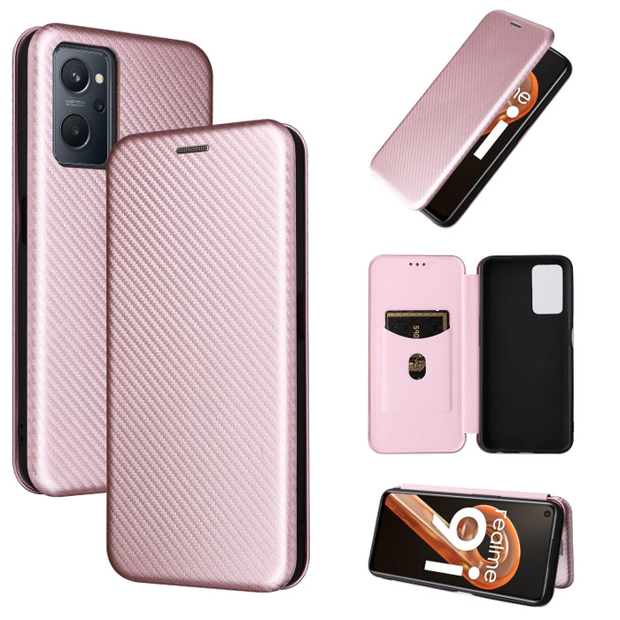 Carbon Fiber Texture Magnetic Horizontal Flip PU Phone Case, For OPPO Realme 9i / A36, For Blackview A55, For Ulefone Note 13P, For Samsung Galaxy A23 5G