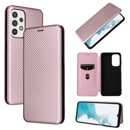 Carbon Fiber Texture Magnetic Horizontal Flip PU Phone Case, For OPPO Realme 9i / A36, For Blackview A55, For Ulefone Note 13P, For Samsung Galaxy A23 5G