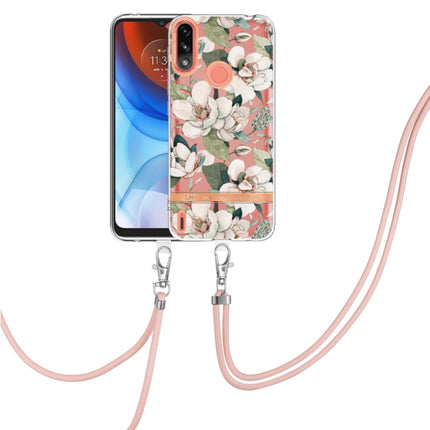 Flowers Series TPU Phone Case with Lanyard, For Motorola Moto E7 Power / Moto E7i Power, For Motorola Moto E20 / E30 / E40, For Motorola Moto G Pure, For Motorola Moto G30 / G20 / G10 / G10 Power