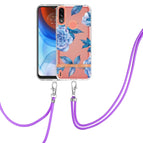 For Motorola Moto E7 Power / Moto E7i Power / Blue Peony