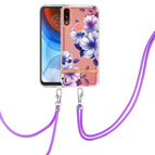 For Motorola Moto E7 Power / Moto E7i Power / Purple Begonia
