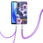 For Motorola Moto E20 / E30 / E40 / Purple Begonia