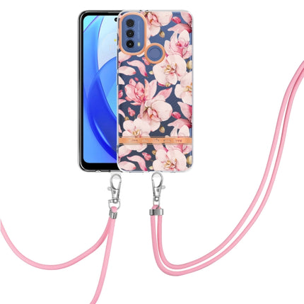 Flowers Series TPU Phone Case with Lanyard, For Motorola Moto E7 Power / Moto E7i Power, For Motorola Moto E20 / E30 / E40, For Motorola Moto G Pure, For Motorola Moto G30 / G20 / G10 / G10 Power