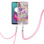 For Motorola Moto G30 / G20 / G10 / G10 Power / Purple Peony
