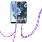 For Motorola Moto G50 5G / Blue Peony