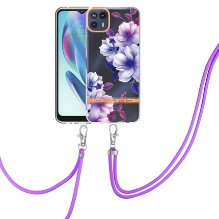 Flowers Series TPU Phone Case with Lanyard, For Motorola Moto G50 5G, For Motorola Moto G60 / G40 Fusion, For Motorola Edge 20, For Motorola Edge 20 Lite